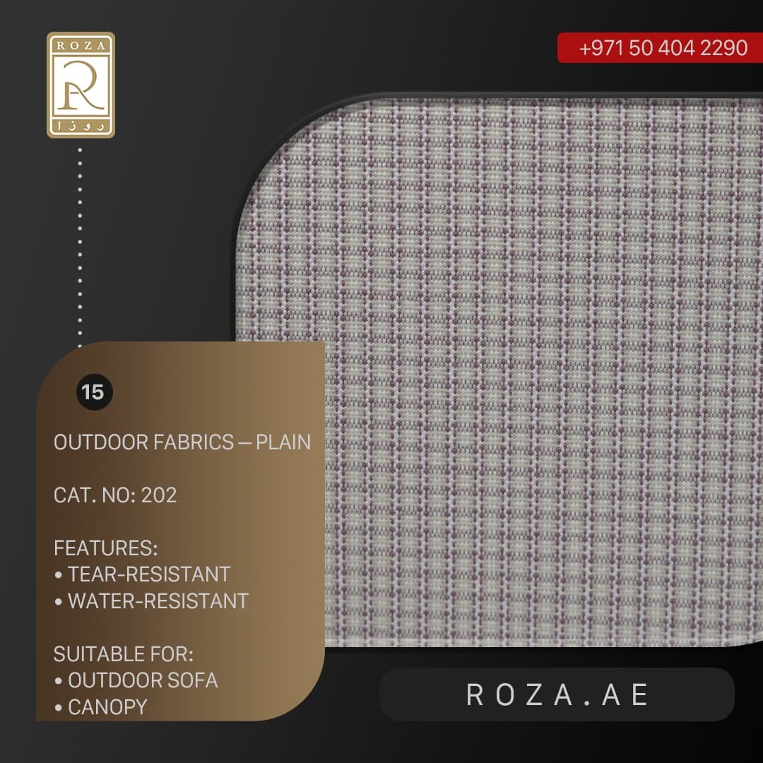 Outdoor Fabric — Stripe — Lilac Check (15)